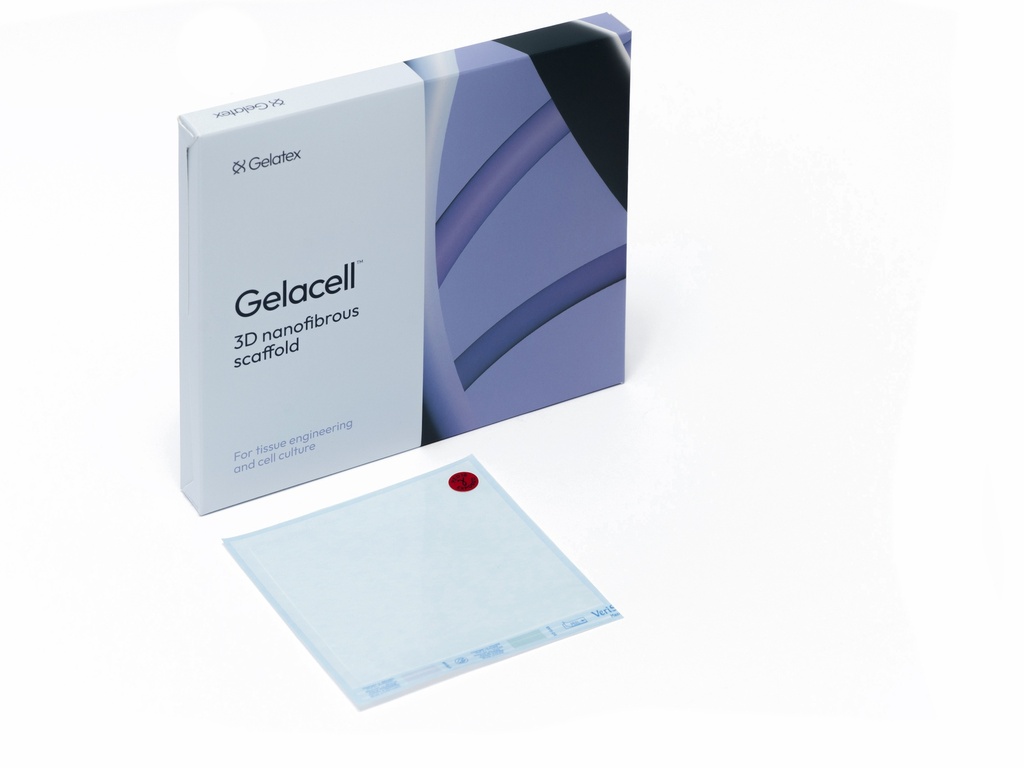 Gelacell™ - Gelatin 10x10 cm scaffold