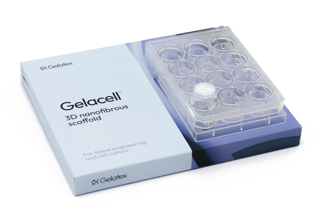 Gelacell™ - Gelatin 12 well plate with cell crowns