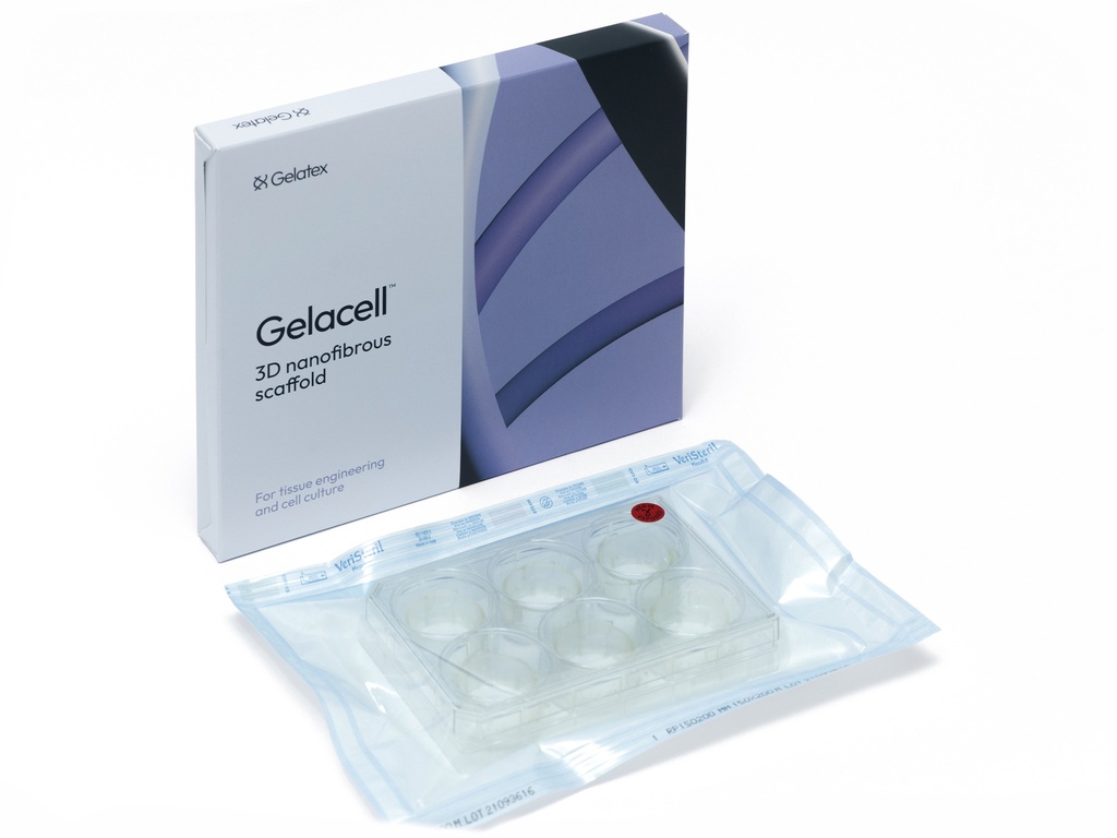 Gelacell™ - PCL 6 well plate with cell crowns