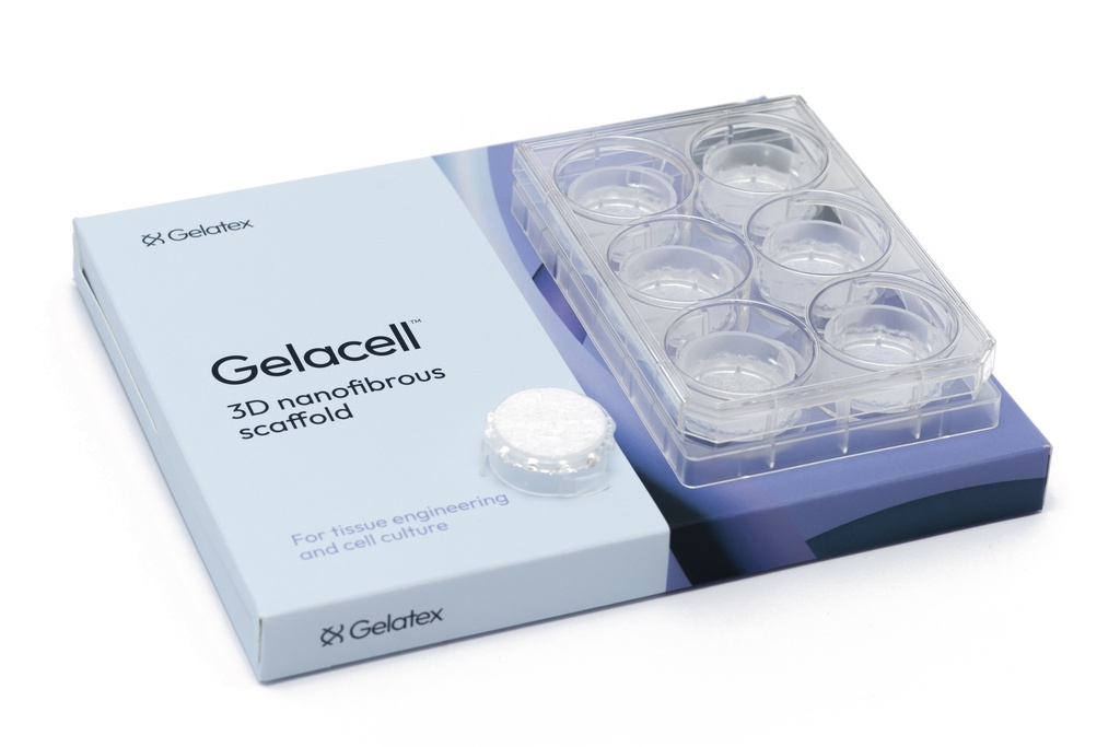 Gelacell™ - PCL 6 well plate with cell crowns