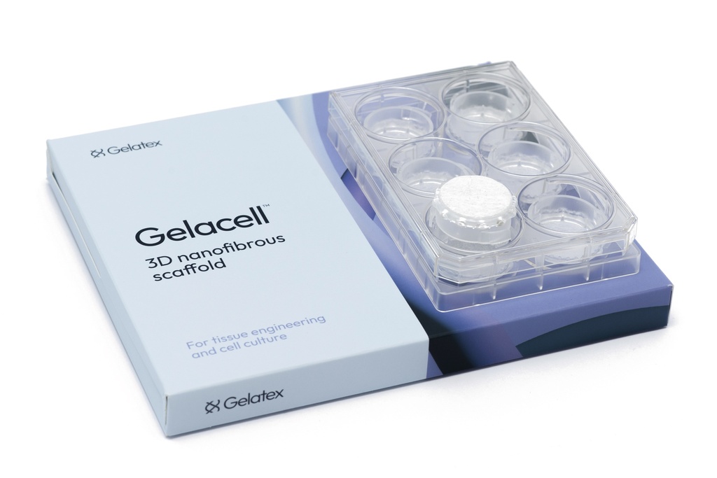 Gelacell™ - PLGA 6 well plate with cell crowns