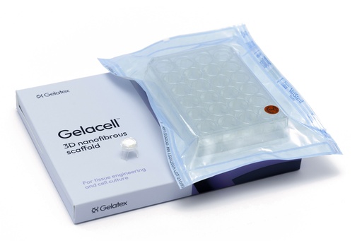 [GC0801RN-CC24-B] Gelacell™ - PLGA:PCL 24 well plate with cell crowns